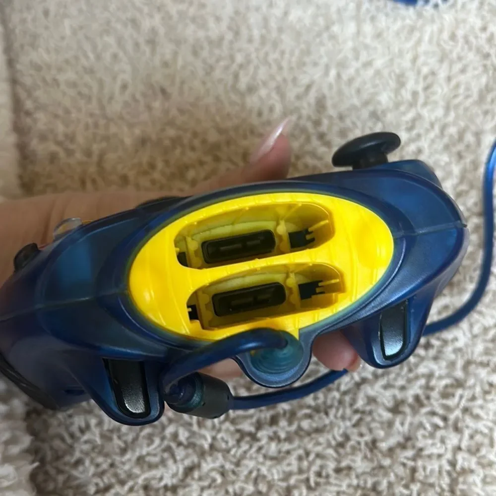 Blue Xbox Wired Controller with Ergonomic Design
